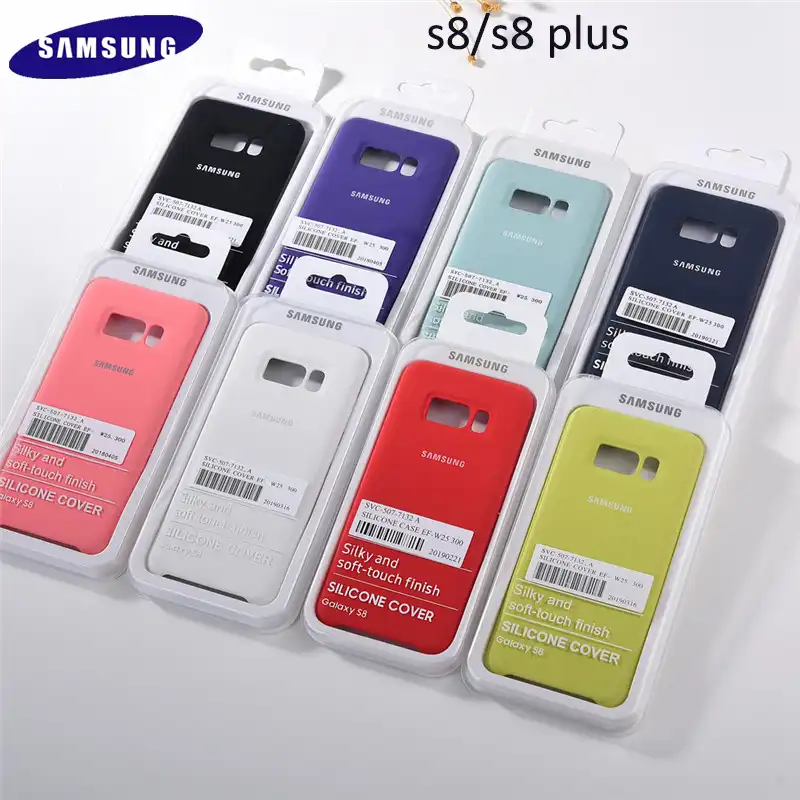 Samsung Galaxy S8 Etui En Silicone Liquide Coque De Protection Arriere Souple D Origine Pour S8 S9 Plus Note 8 9 Note8 Note9 Boite Aliexpress