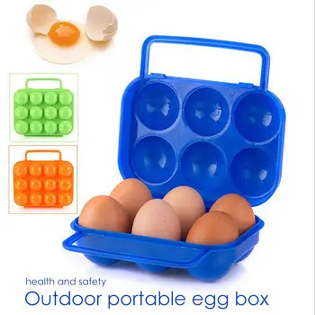 

Barbecue Egg Box Strong AT6360 12 Grid Plastic Wood Burning Coal Gas Camp Camping Egg Box Hiking Traveling Outdoor