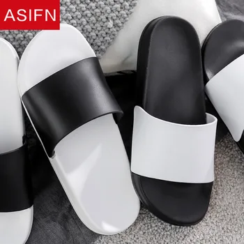 

ASIFN Men's Slippers Summer Beach Flip Flops Outdoor Indoor Leisure House Non-slip Male Sandals Man Shoes Slides Dropshipping