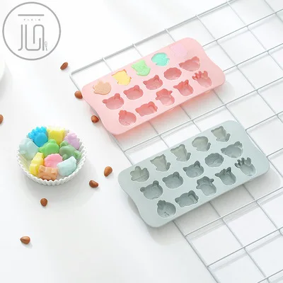 

15 Carton Animal Shape Cake Mold Chotolate Tools Fondant Dessert Baking Tools Kid DIY Decorating Kinchen Accessories Gadgets