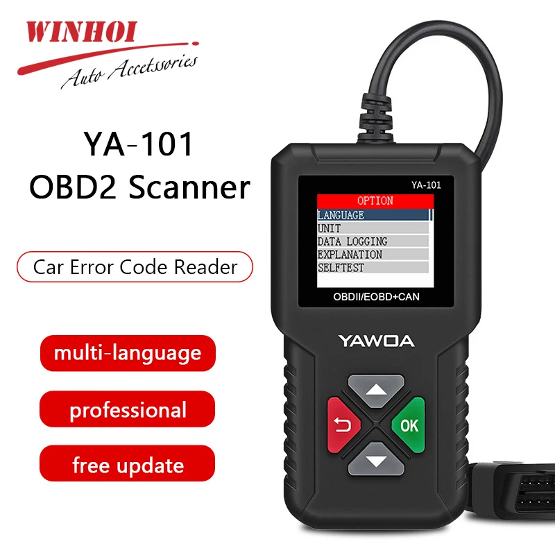 OBD2 сканер Профессиональный считыватель кодов автомобильный диагностический