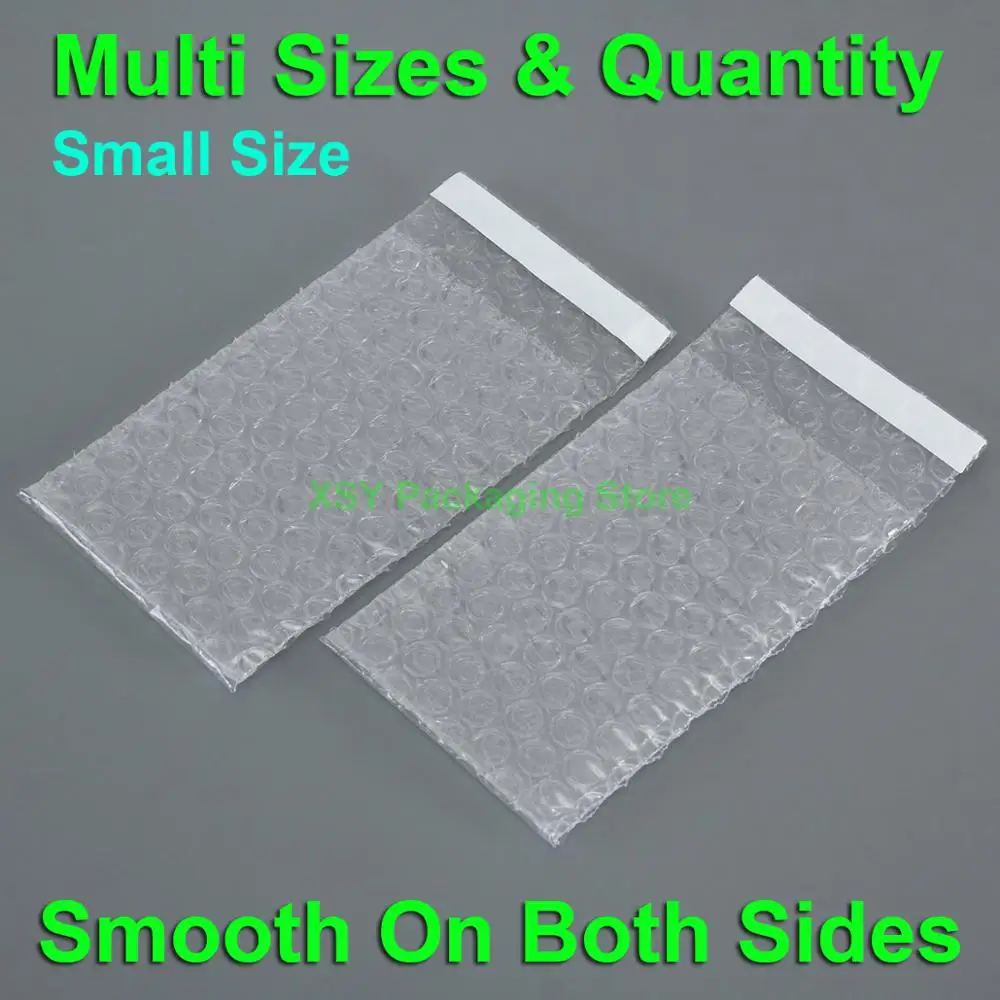 Mejor precio Bolsas de burbujas de embalaje transparente, varios tamaños y cantidad, suaves en ambos lados (2,5-3,5 ") x (3-7,5"), 65 - 90mm x (80 - 190mm) kjQlMOpZeB0