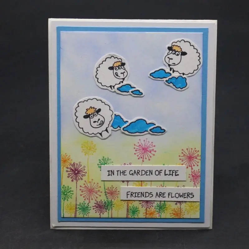 Sheep Dandelion Silicone Clear Seal Stamp DIY Scrapbooking Embossing Photo Album 634E