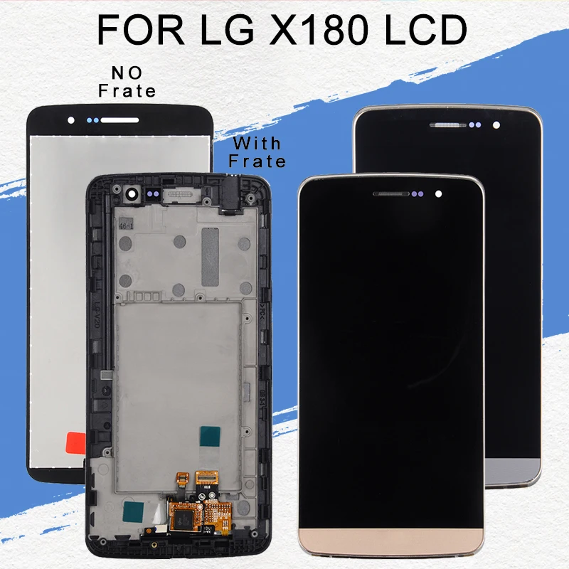 

Dinamico 5.5inch Ray Display For LG Zone X180 Lcd With Touch Screen Digitizer Assembly X190 Lcd With Frame Free Shipping+Tools