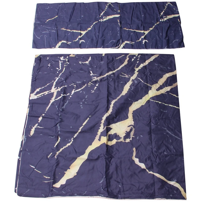 

Hot New Marble Quilt Cover Modern Faux Glitter Gold Black Marble Stone Bedding Set Queen 3 Pieces Trendy Duvet Cover Set