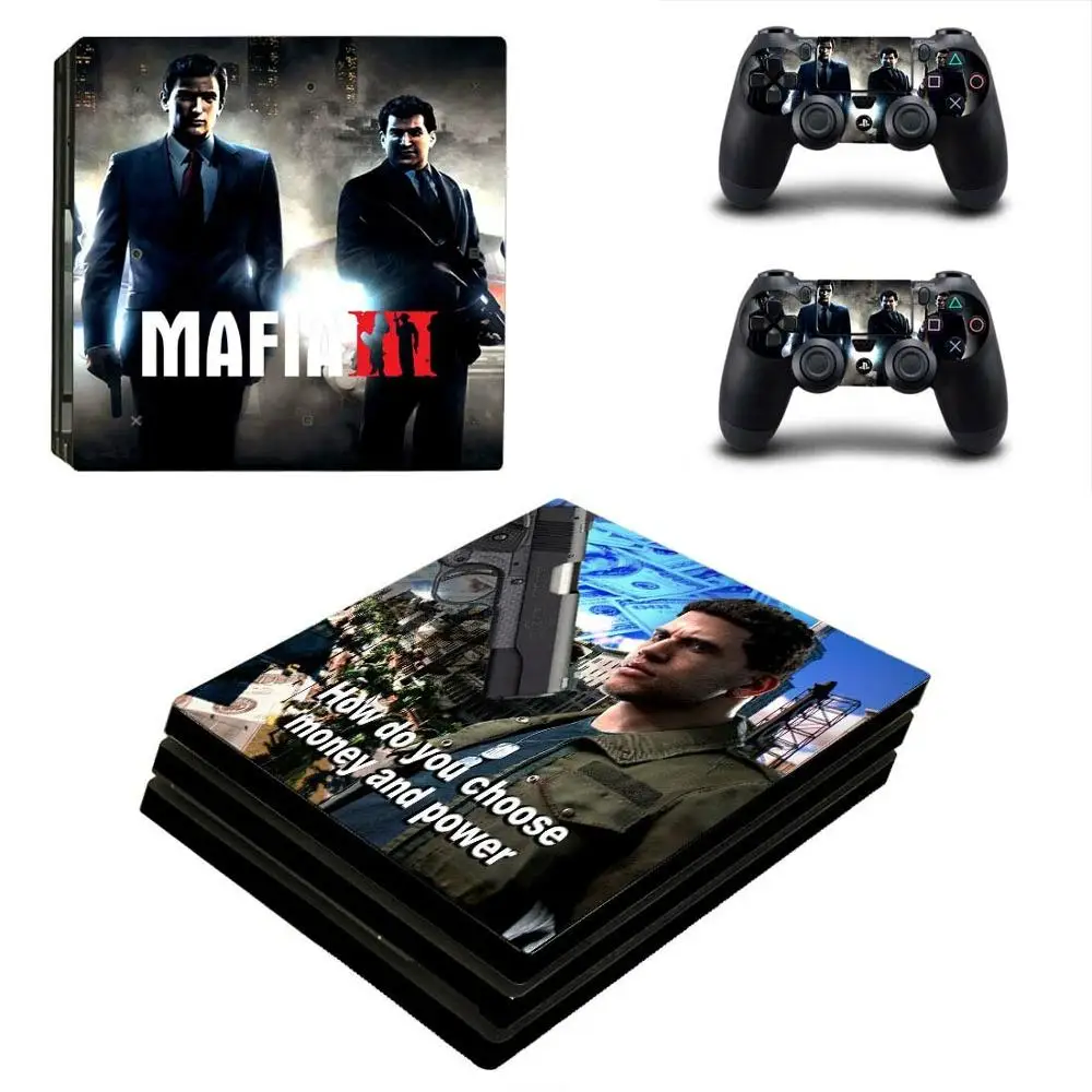 Mafia III PS4 Pro sticker s PS 4 Play station 4 Pro стикер кожи Pegatinas для playstation 4 Pro консоль и контроллер