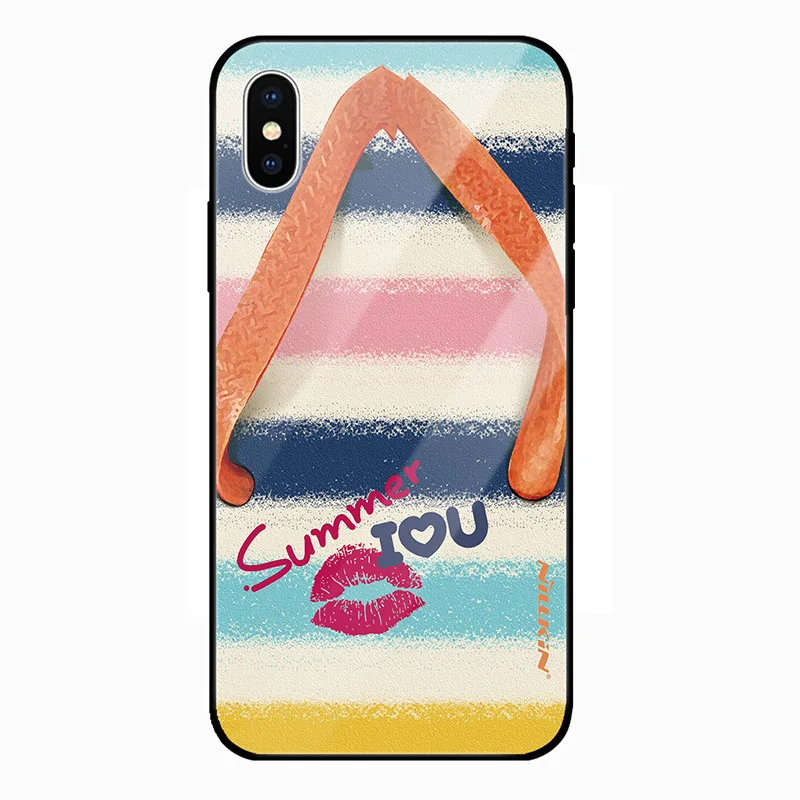 Для iPhone XS Max XR X 8 7 6 6s Plus Классическая аудиолента из закаленного стекла жесткая модная Защитная чехол для iPhone 7 - Цвет: S1166