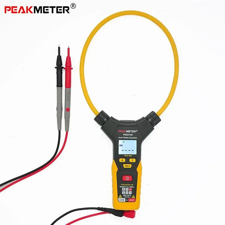 PEAKMETER ручной AC Цифровой Смарт Гибкий клещи мультиметр Напряжение Ток Сопротивление Частота PM2019S