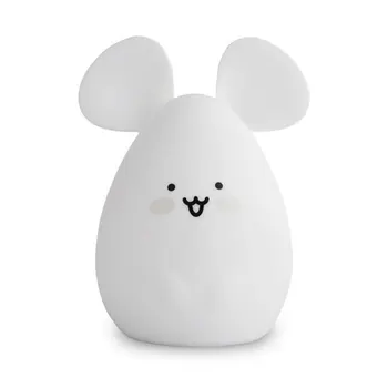 

Silicone Mouse Shape Timing Adjustable Brightness Cute USB Charging Breastfeeding Tap Control Led 9 Color Changing Night Light