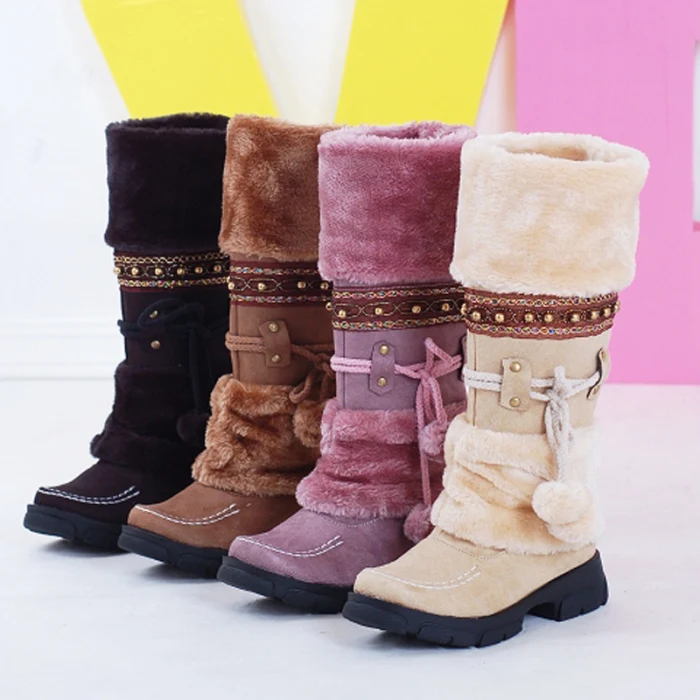 1 пара; женские зимние ботинки; Плюшевые Нескользящие теплые дышащие зимние вечерние ботинки; N66