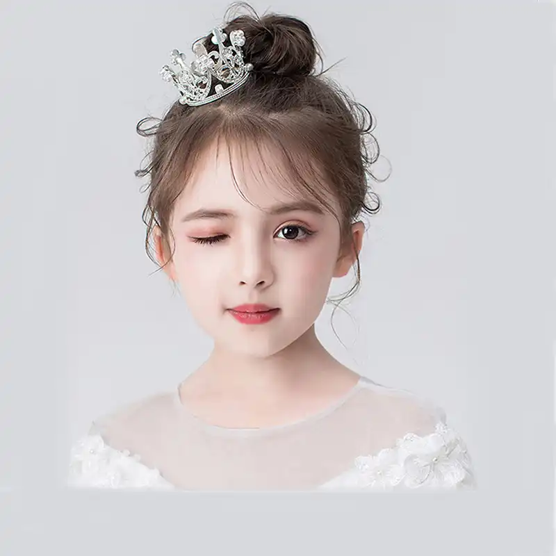 ヘアアクセサリー焼きケーキ王冠ティアラ子供のガールドレス姫ヘアベルト径demarceパラhelpert羅 Girl S Hair Accessories Aliexpress