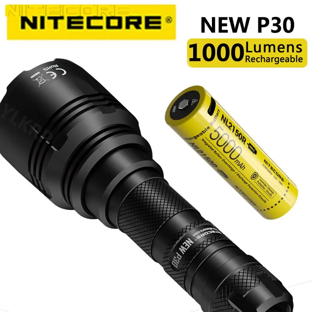 Светодиодный ффонарь NITECORE P30 XP-L HI-V3 макс. 618 лм 8 режимов работы дальность м | Лампы