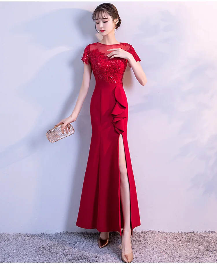 Бордовые Платья для подружки невесты, красное Vestido Azul Marino, платья подружки невесты на свадьбу, сексуальное платье, длинное черное платье в пол
