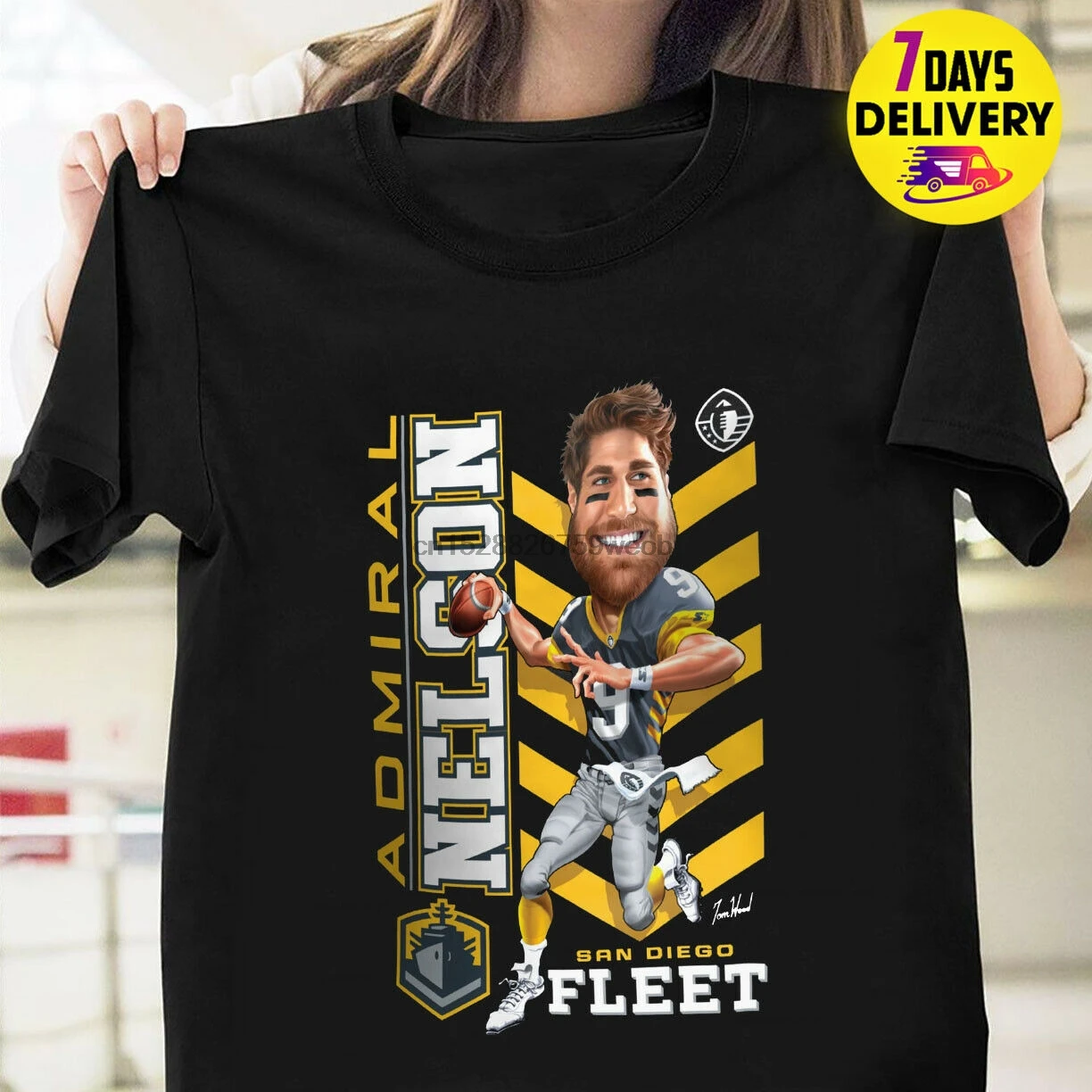 San Diego Fleet Giii Admiral Nelson футболка Черная S 3Xl |