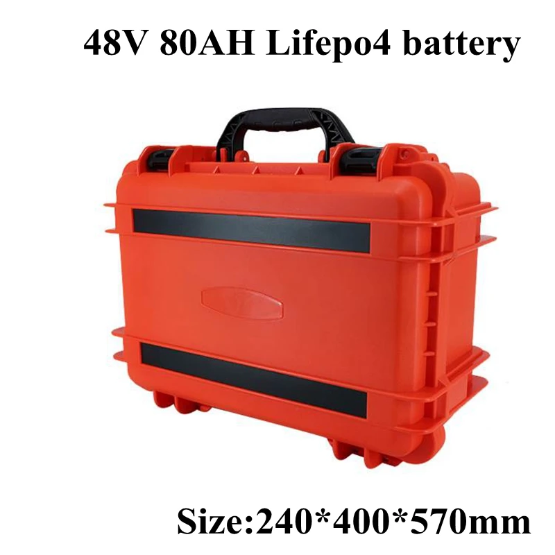 

48V 80Ah LiFepo4 Lithium Battery Pack for Home Ess Golf Cart Solar Energy System Electric Vehicle Starting Power+10A Charger