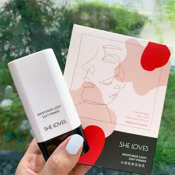 

SHELOVES Makeup Primer, Water Feeling Gentle Protective Barrier Cream Concealer Lightweight Breathable Primer Makeup Primer 40ml