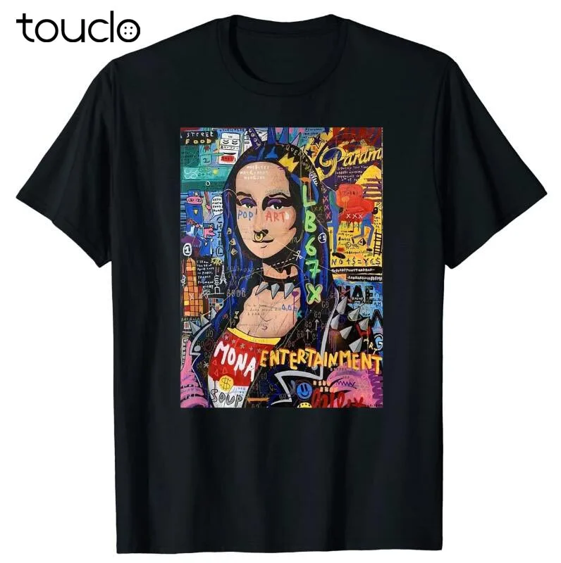 Maglietta Pop Art Mona Lisa Maglietta Urban Street Art Leonardo Da Vinci