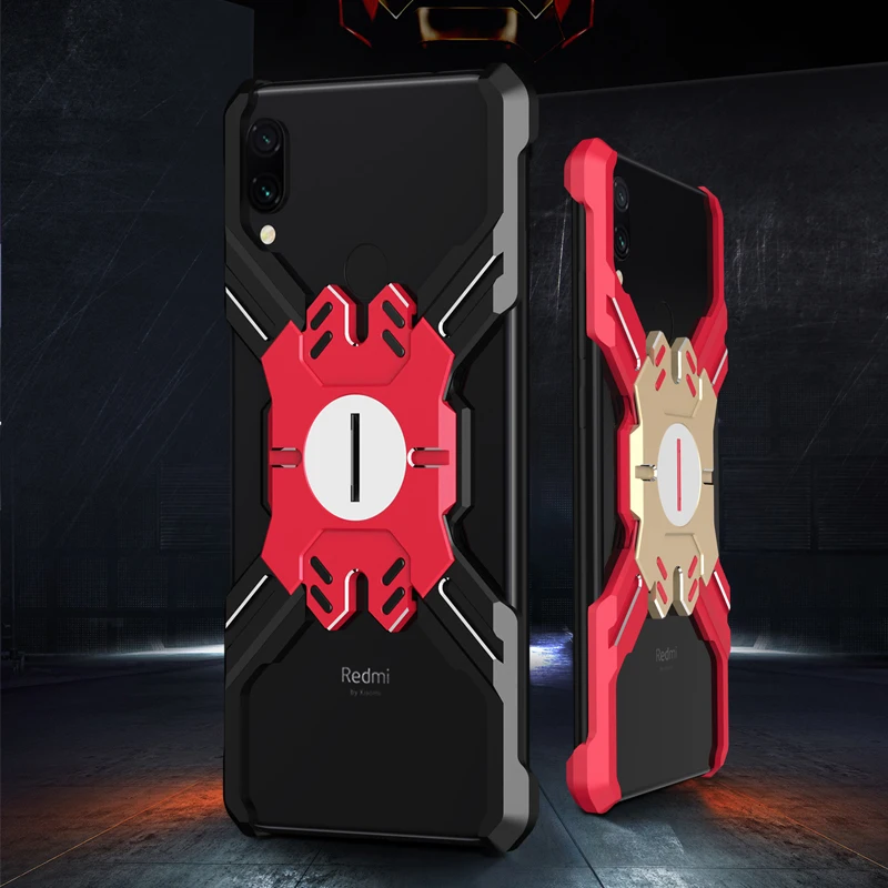 Герой Marvel элементы Алюминиевый металлический бампер чехол для Xiaomi Redmi Note 7/Pro тонкий жесткий защитный бампер для телефона