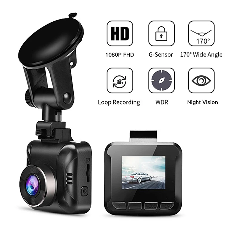 Автомобильный видеорегистратор Full HD 1 5 дюйма 1080P скрытый спереди и сзади угол