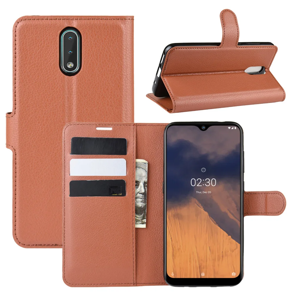 Mulbess Cover In Pelle Per Nokia 2.2 - Custodia A Libro Con Porta Carte E Supporto Magnetico, Colore Marrone Vintage