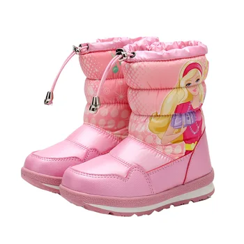 

kids shoes Girls boots 2020 new winter Snow boots Waterproof boots Princess children's shoes plus velvet Warming boots