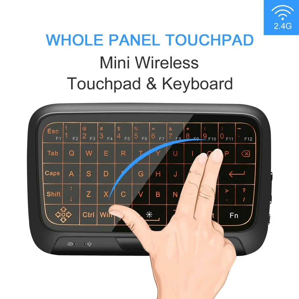 

H18+ Mini Wireless Touchpad Keyboard 2.4GHz Full Panel Touchpad Gaming Mouse for Android TV Box PC Laptop Smart TV