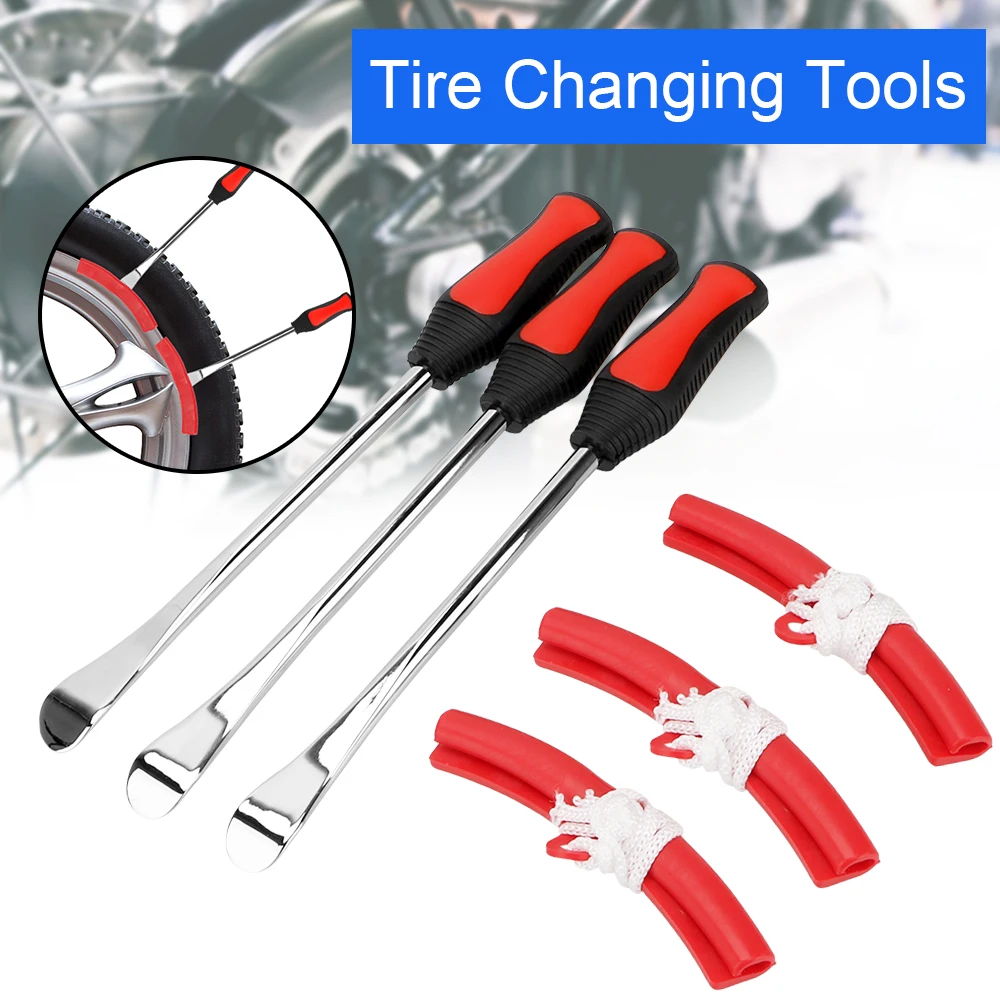 Tire Changing Lever Tools Motorcycle Bicycle  Protector Auto Spoon  Kit