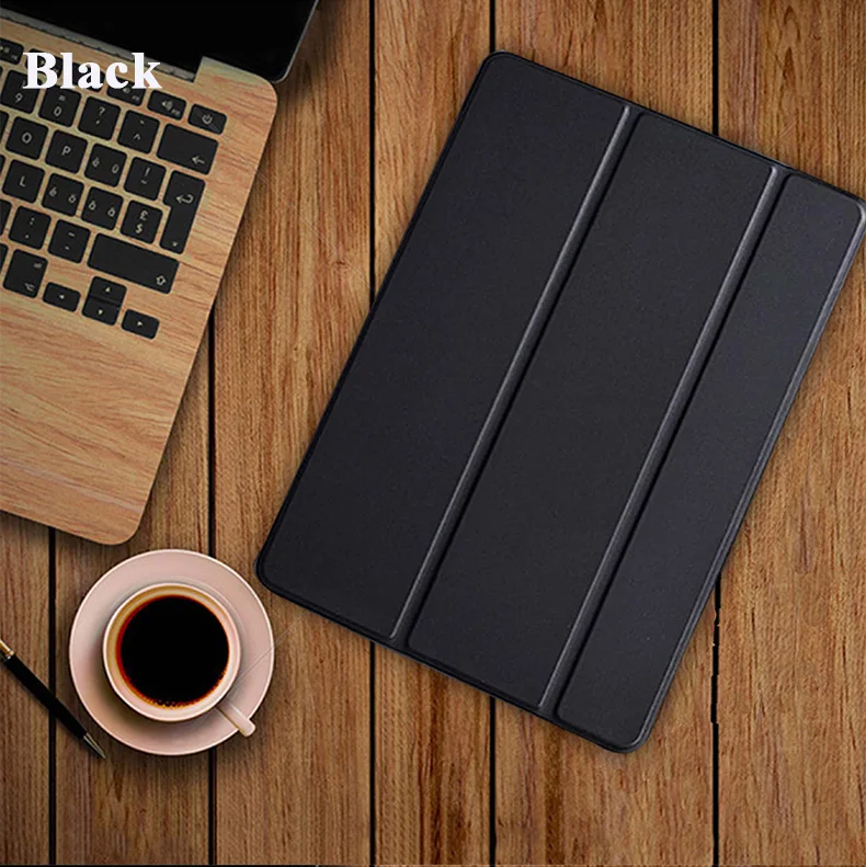 Чехол для планшета для iPad 10,2 дюймов 7th Gen A2197 A2200 A2198 fundas PU ультратонкий смарт-чехол для iPad 10,2 дюймов - Цвет: Black