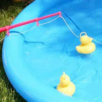 

Duck Fishing Game Pond Pool with 5 Ducklings Set Kid Educational Preschool Toy Hot Sales