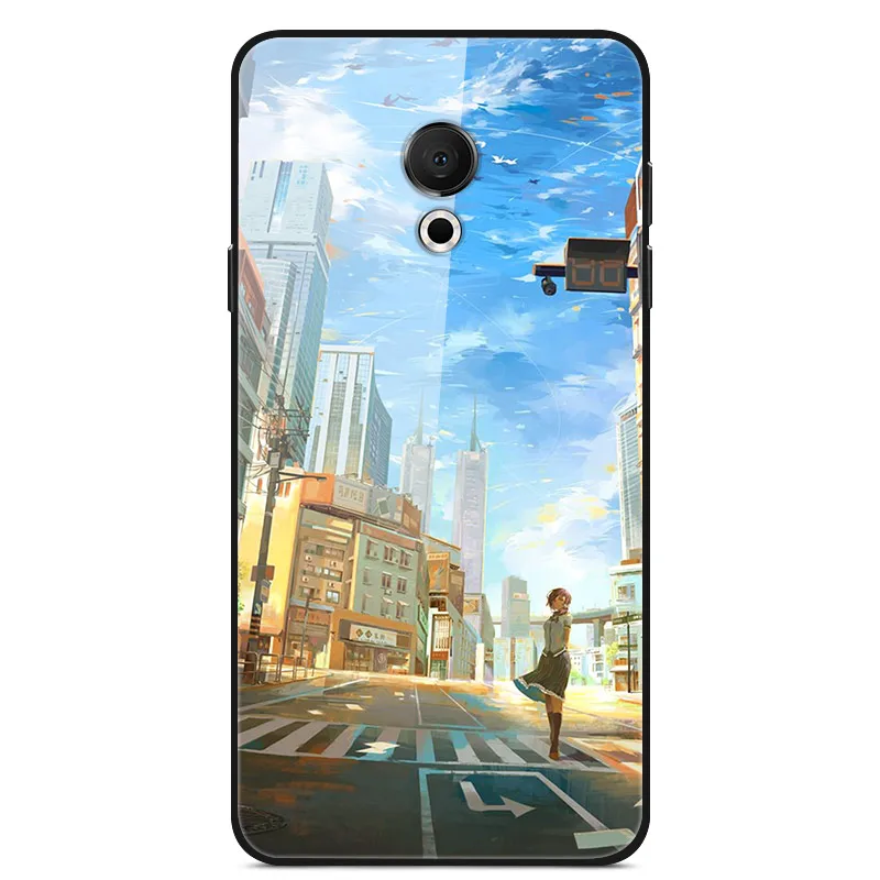 50 Для Meizu 15 Lite чехол M15 закаленное стекло Жесткий чехол для телефона s для Meizu 15 Lite задняя крышка 5,46 ''мягкий бампер для Meizu 15 Lite M 15 - Цвет: 50