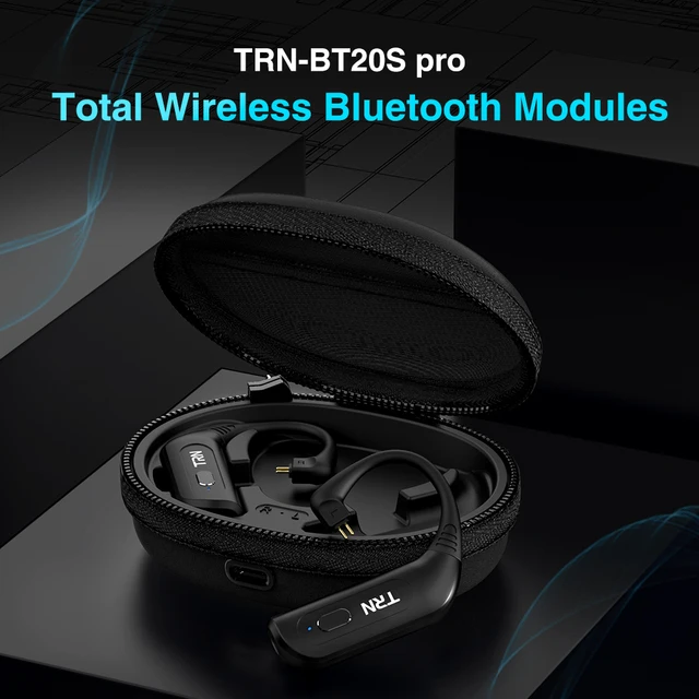TRN BT20S PRO APTX Wireless Bluetooth Modules Earphone TWS 5.0 HIFI Headphones 2PIN/MMCX/QDC Connector Plug TRN BA8 VX ST1 2