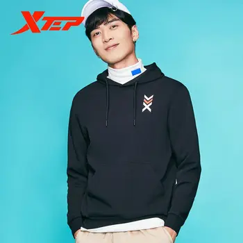 

Xtep men's hoodie sports sweater sportswear casual sports top round neck long sleeve sweater 880129050065