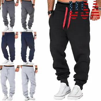 

2020 Fashion Sport Mens Sport Pants Sweatpants Tracksuit Gym Workout Joggers Bodybuilding Trousers