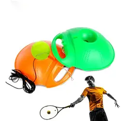 Теннисный мяч задняя база тренажер набор с длинной резиновой эластичной веревкой лента для одиночного человека тренировочный тренажер