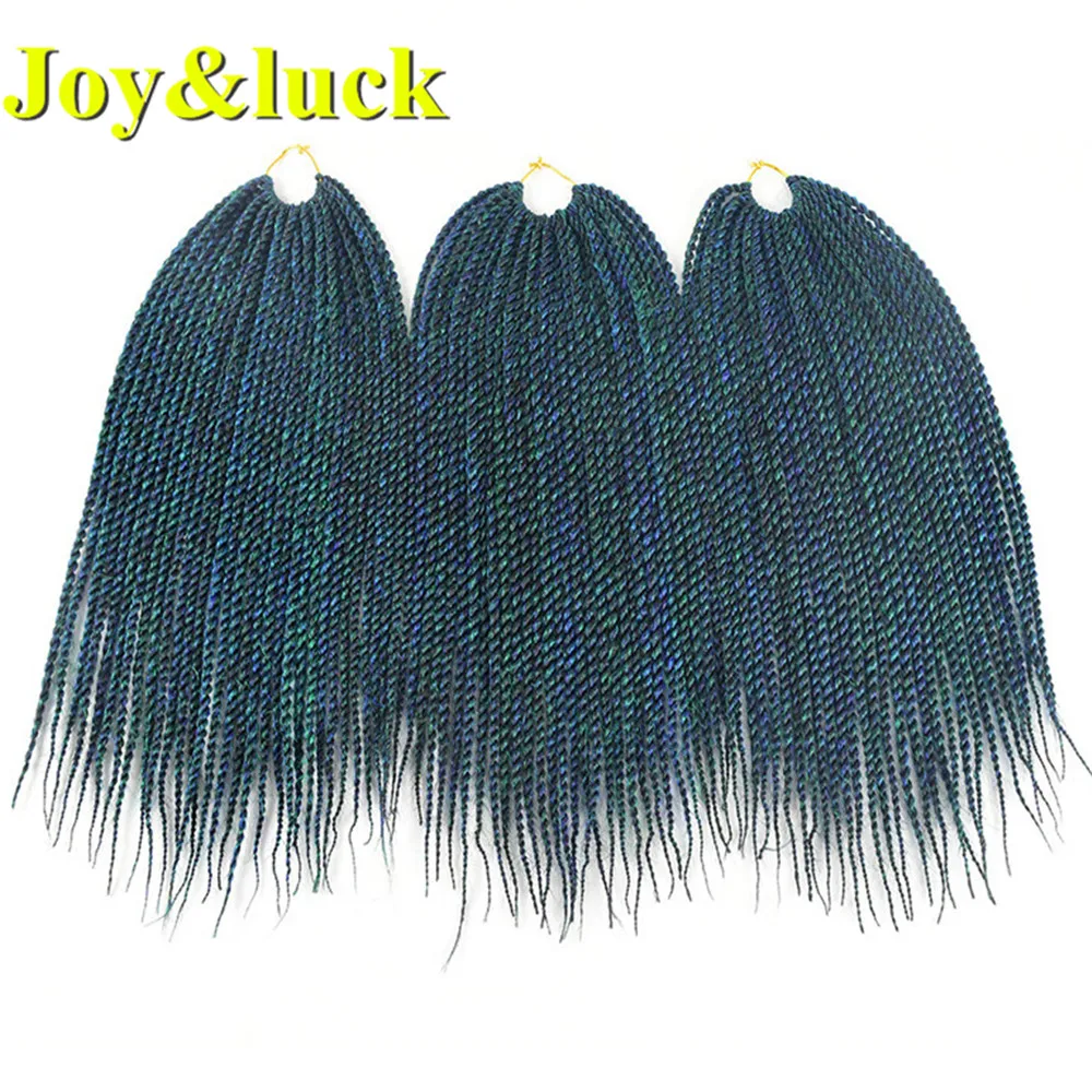 Детские короткие Сенегальские косички Joy & luck 14 Дюймов 30 прядей синтетические с