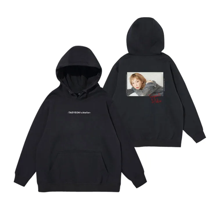 Taeyeon's atelier/толстовки для девочек с принтом на фото, унисекс, модный флисовый/тонкий пуловер, толстовка