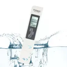 

EC Meter TDS-3 Temperature Tester pen 3 In1 Function K9R8 Conductivity Quality TDS&EC Measurement 0-9990ppm Tool Water Test V3Y9