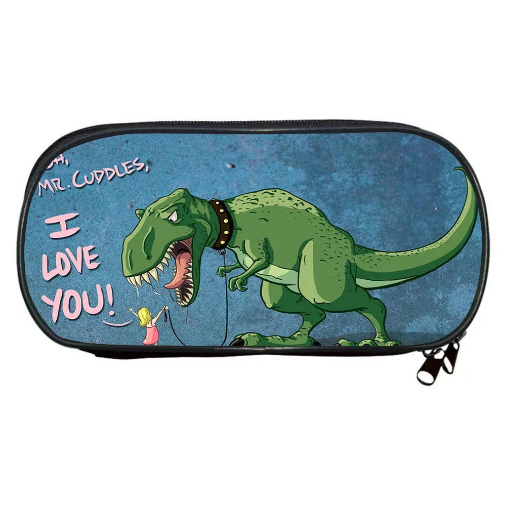 

Monster Dinosaur Pencil Case Cosmetic Cases Pencil Box Boys Girls T. Rex Pencil Bags Children School Case Stationary Bag Gift