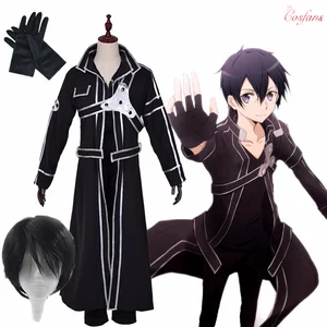 Anime japonês sword arte on-line kirito kirigaya kazuto cosplay moletom com  capuz hip hop gráfico sweatshirts poleron hombre streetwear - AliExpress