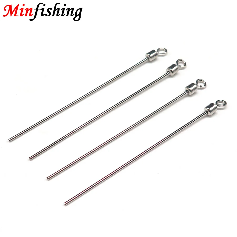 Minfishing 25/50 шт. крючок для дождевого червя из нержавеющей стали игольчатый