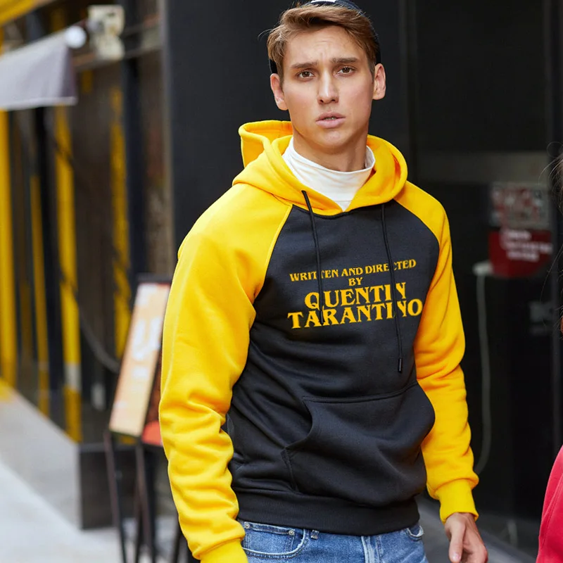 

HISTREX New Men Hoodie Quentin Tarantino Pulp Fiction WRITTEN AND DIRECTED BY QUENTIN TARANTINO Yellow Women Hoody Sweatshirts
