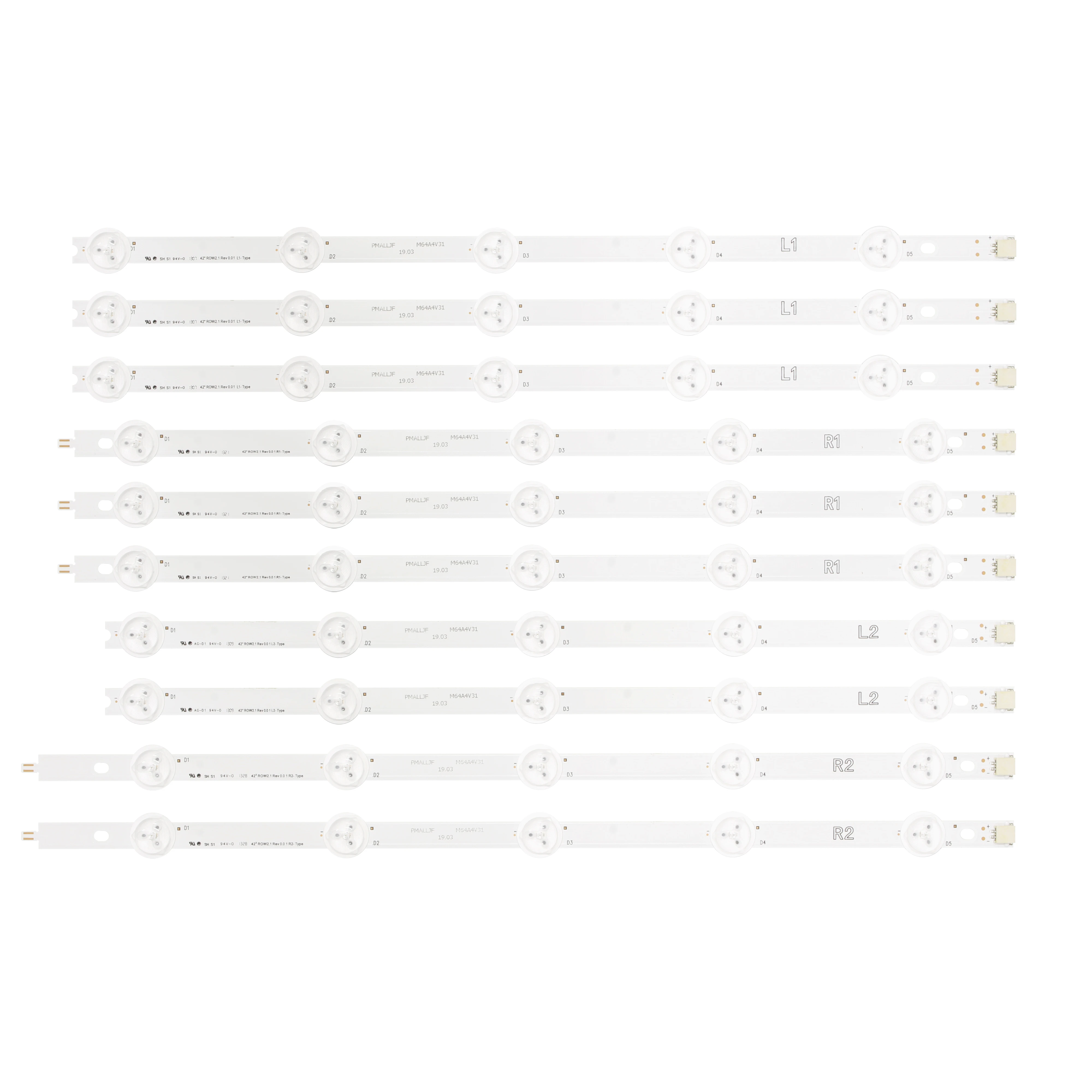 Светодиодная лента для LG 47LN540V 47LN613V 47LA620V LC470DUE полный комплект = 50 шт.|Промышленные