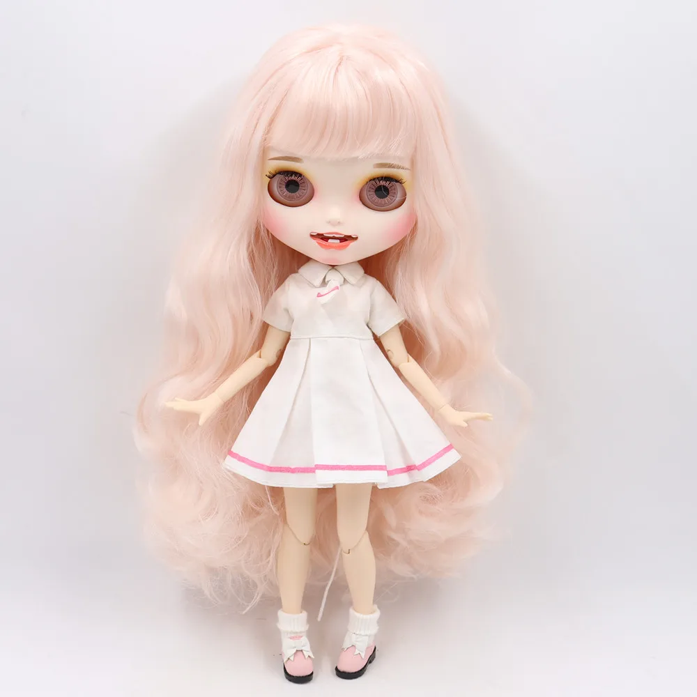 ICY 1/6 Blyth Подгонянная Кукла № BL136/2352 белая кожа и суставное тело с открытым ртом матовое лицо для девочки Подарочная игрушка