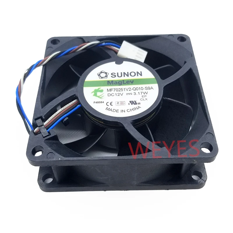 Оригинальный MF70251V2-Q010-S9A AC/DC 12V 3 17 W 4-проводной 70x70x25 мм Сервер площади вентилятора |