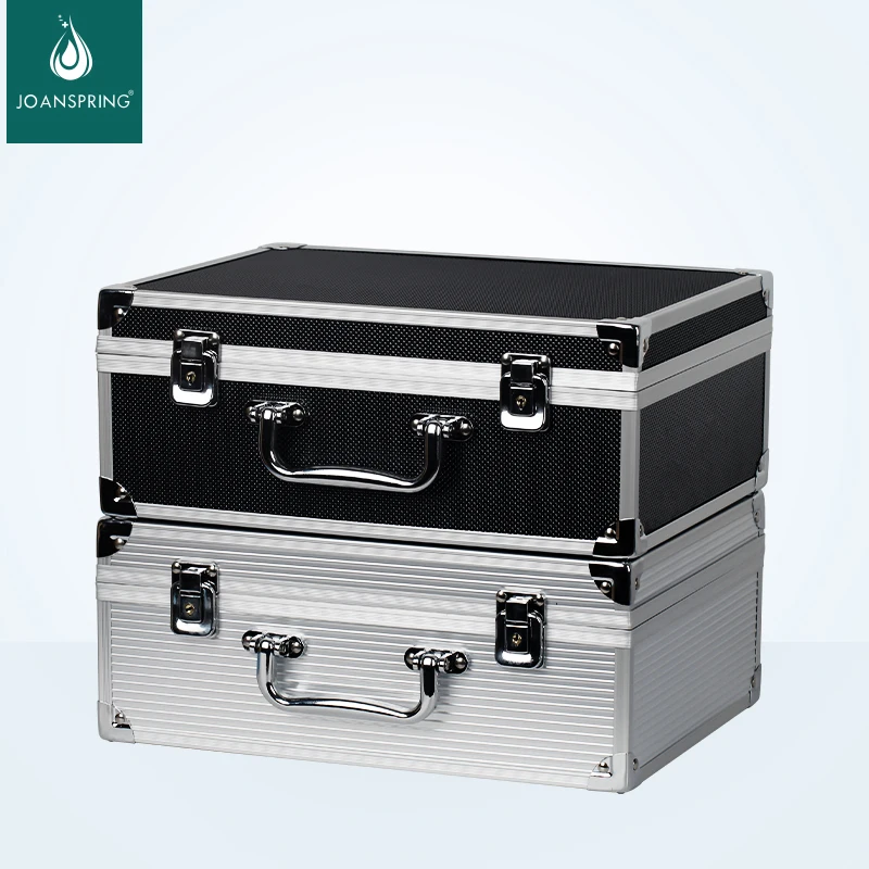 Large Capacity Tool Box Aluminum Portable Tattoo Carrying Case Nonslip Stainless Steel Edge