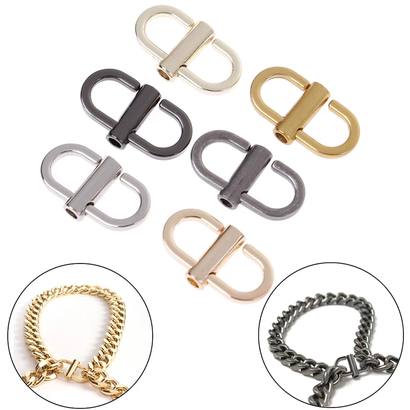 1/2/5PCS Adjustable Metal Buckle Clip Handbag Chain Strap Length