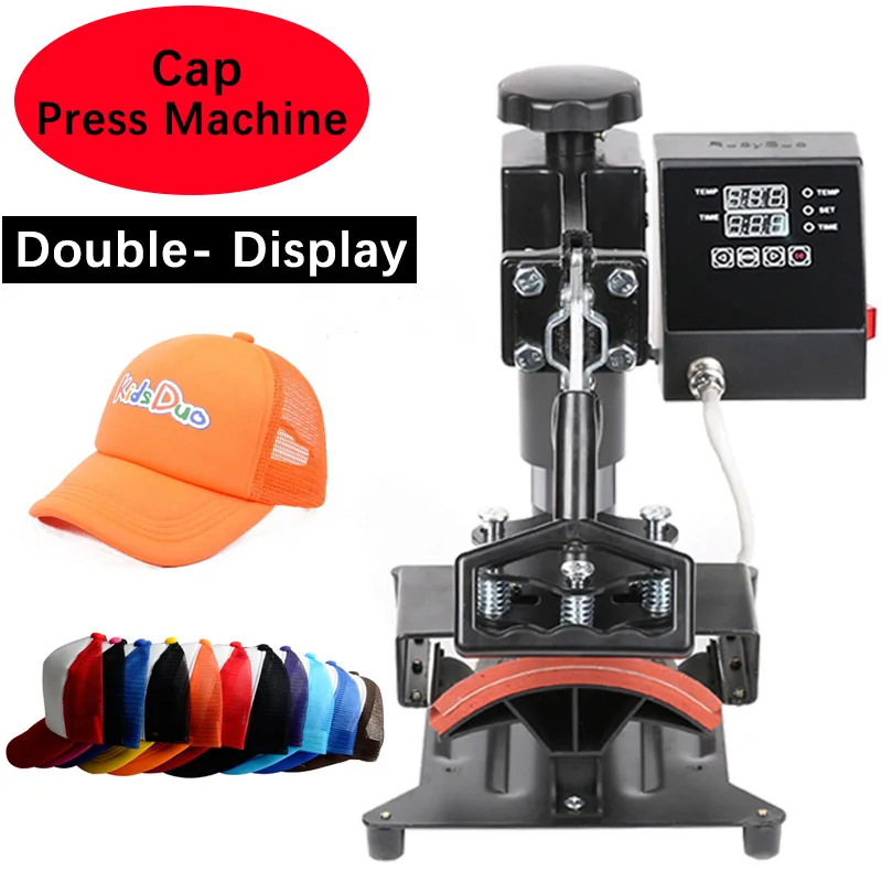 Hat Cap Heat Press 110V 5.5 x 3.5 inch Heat Transfer Stamping Sublimation  Machine Digital Display Clamshell for DIY Advertising - AliExpress