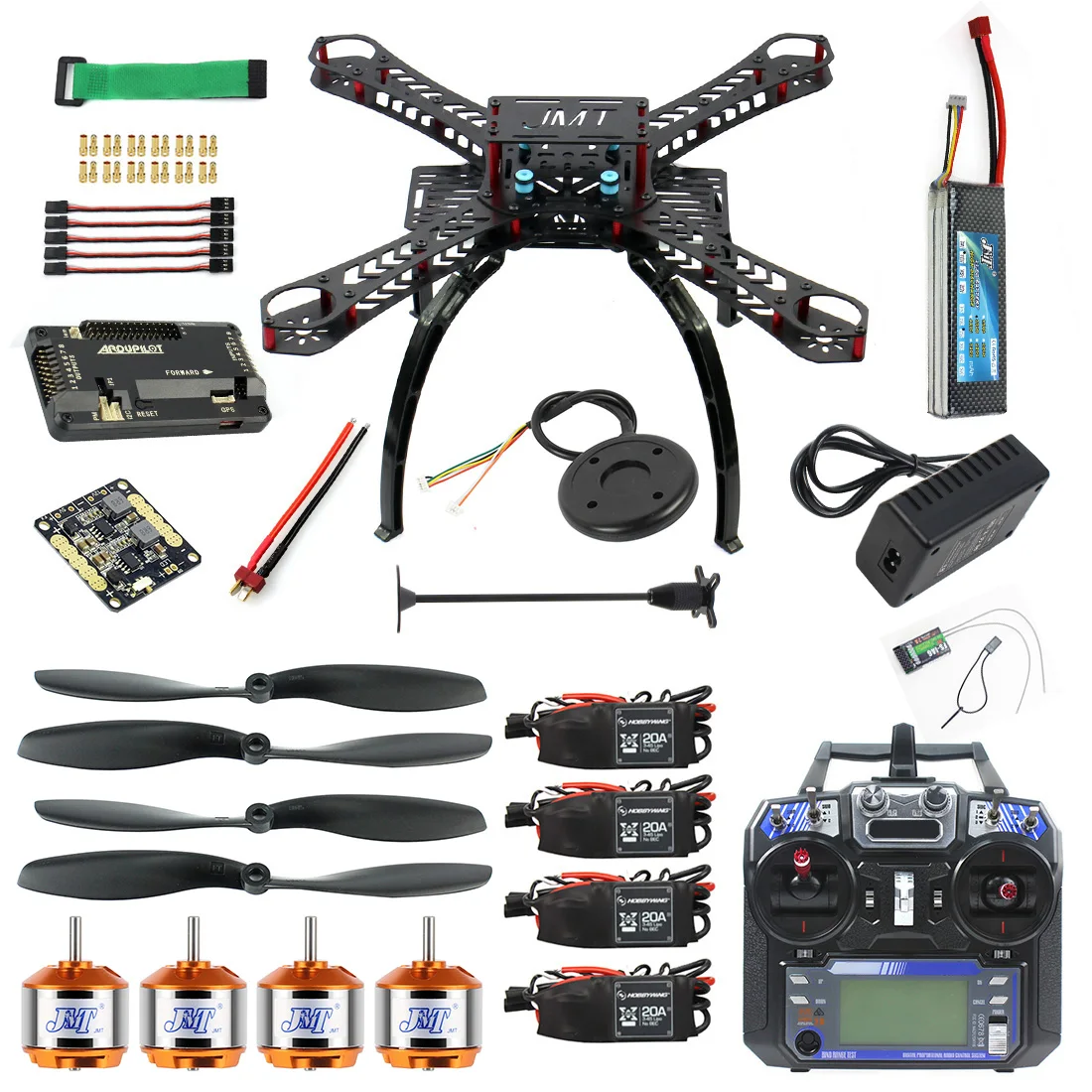 Полный комплект DIY GPS Дрон RC Стекловолоконная рамка Мультикоптер FPV APM2.8 1400KV