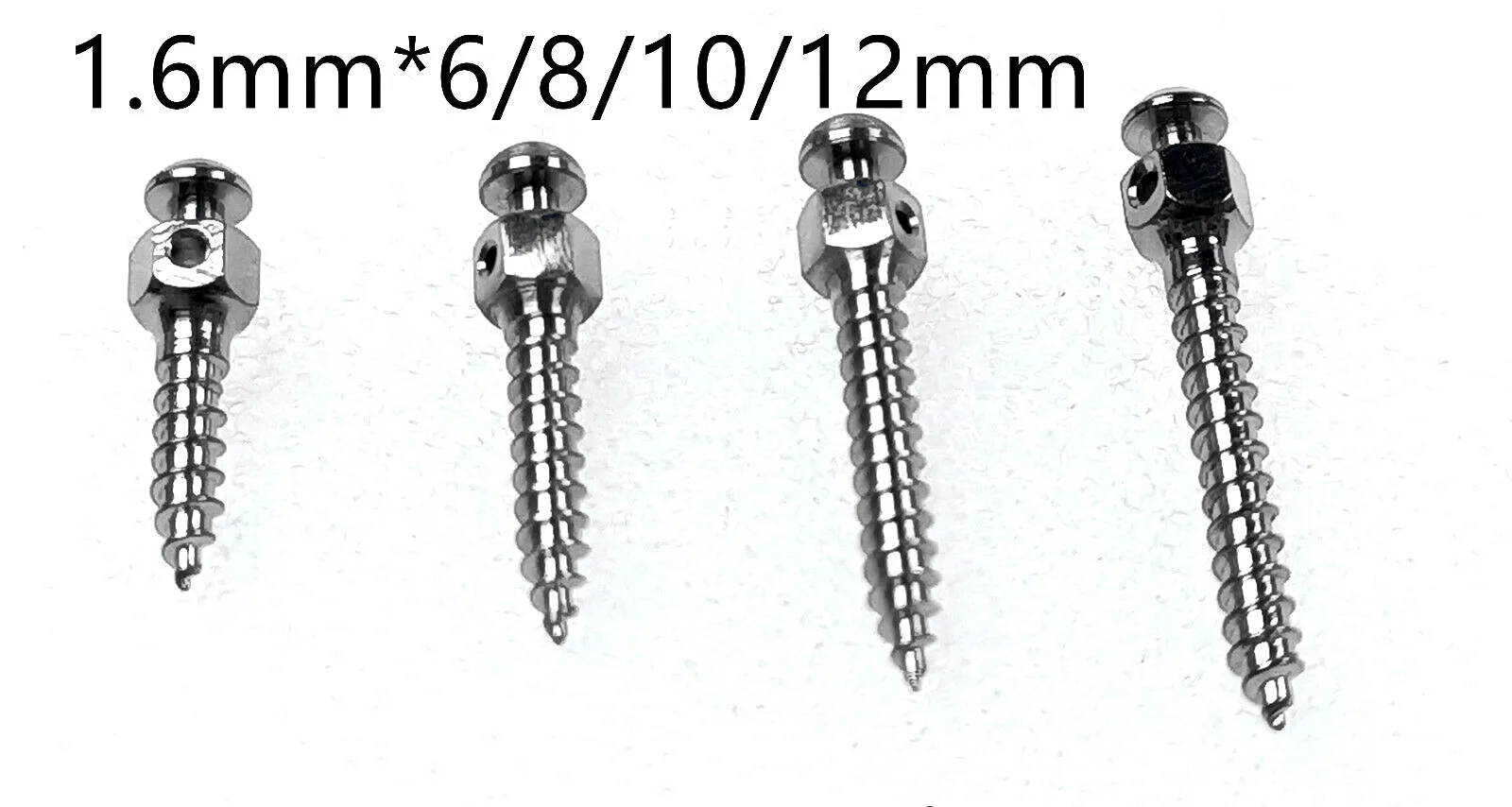 치과 교정 셀프 드릴링 TC4 티타늄 합금 마이크로 미니 나사 및 스크루 드라이버 1.6mm