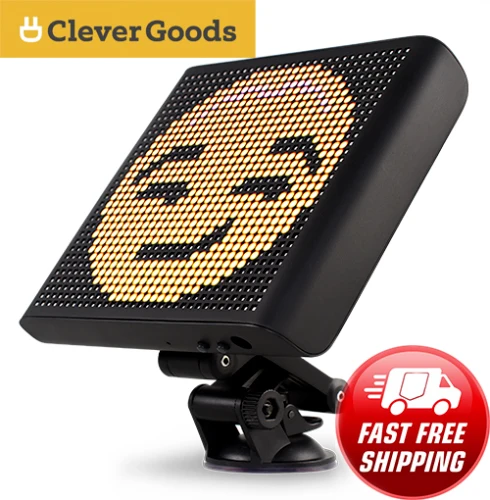

Controlled Emoji Car Display LED Animated Wireless Bluetooth App NEW Emoji Emoticon Display Screen
